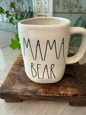 Rae Dunn White 'MAMA BEAR' Ceramic Coffee Mug